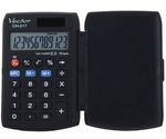 KALKULATOR KIESZONKOWY 95X63X12MM VECTOR KAV CH-217 BLK CZARNY SOLARNE+BATERIA LR54