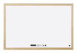 TABLICA SUCHOŚCIERALNA MAGNETYCZNA 60X90CM BI-OFFICE BIAŁA RAMA DREWNIANA