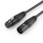 UGREEN AV130 Kabel XLR żeński do XLR męski - 3m (czarny)
