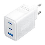ŁADOWARKA SIECIOWA, VENTION, FERW0-EU, 2XUSB-C, USB- A, 65W/65W/30W, GAN (BIAŁA)