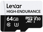 LEXAR KARTA MICROSD HIGH ENDURANCE 64GB C10 A1 U1 V30 100/35MB/S