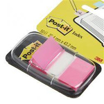 ZAKŁADKI INDEKSUJĄCE FOLIOWE 25,4X43,2MM 3M POST-IT® 680-21 RÓŻOWE NEONOWE 50SZT
