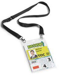 IDENTYFIKATOR OTWARTY OD GÓRY A6 DURABLE 852501 Z CZARNĄ TAŚMĄ 1 SZT.