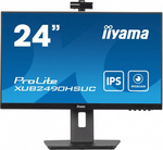IIYAMA MONITOR 23.8 CALA XUB2490HSUC-B5 IPS,FHD,CAM,MIC,HDMI,DP,HAS(150MM)