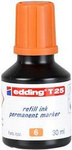 TUSZ DO MARKERÓW PERMANENTNY EDDING T 25 POMARAŃCZOWY 30ML