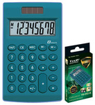 KALKULATOR KIESZONKOWY 8CYFR TOOR ELECTRONIC TR-252-B 120-1771 NIEBIESKI ZASILANIE SOLARNE + BATERIA 101X62X11MM