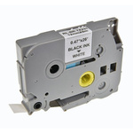 G&G KOMPATYBILNY TAŚMA DO DRUKAREK ETYKIET, DLA BROTHER, TZE-231, CZARNY DRUK/BIAŁY PODKŁAD, LAMINOWANE, 8M, 12MM