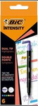 ZAKREŚLACZ BIC INTENSITY DUAL TIP 503828 MIX*6 0.4MM 4SZT