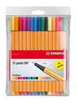 Cienkopis STABILO POINT 8815-1 mix*15 0.4 15szt