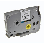 G&G KOMPATYBILNY TAŚMA DO DRUKAREK ETYKIET, DLA BROTHER, TZE-221, CZARNY DRUK/BIAŁY PODKŁAD, LAMINOWANE, 8M, 9MM