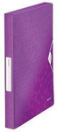 Teczka z gumką A4 LEITZ WOW 46290062 fioletowa PP 30mm