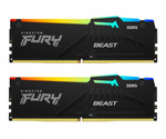 KINGSTON PAMIĘĆ DDR5 FURY BEAST RGB 32GB(2*16GB)/6000 CL36