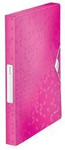 Teczka z gumką A4 LEITZ WOW 46290023 różowa PP 30mm