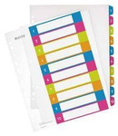 Przekładki 1-10 A4 LEITZ WOW numeryczne 12430000 plastikowe