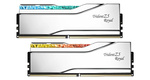 G.SKILL PAMIĘĆ PC DDR5 32GB (2X16GB) TRIDENT Z5 ROYAL RGB 6400MHZ CL30 SREBRNA