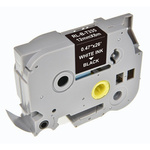 G&G KOMPATYBILNY TAŚMA DO DRUKAREK ETYKIET, DLA BROTHER, TZE-335, BIAŁY DRUK/CZARNY PODKŁAD, LAMINOWANE, 8M, 12MM