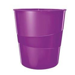Kosz na śmieci 15l LEITZ WOW 52781062 fioletowy metaliczny