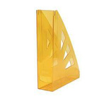 POJEMNIK NA CZASOPISMA A4/70MM OFFICE PRODUCTS TRANSPARENTNY POMARAŃCZOWY PLASTIKOWY AŻUROWY