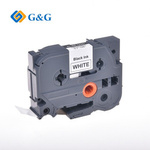 KOMPATYBILNY TAŚMA DO DRUKAREK ETYKIET, DLA BROTHER, TZE-241, CZARNY DRUK/BIAŁY PODKŁAD, LAMINOWANE, 8M, 18MM