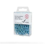 SPINACZE OKRĄGŁE 28MM VICTORY OFFICE PRODUCTS 6028KM100-071 PASTELOWE JASNONIEBIESKIE METALOWEPOWLEKANE W ZAWIESZANYM POJEMNIKU PLASTIKOWYM 100SZT