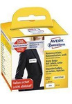 Identyfikatory imienne 41x89mm AVERY ZWECKFORM usuwalne, w rolce do druk. term. AS0722560 białe 200 szt