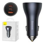 ŁADOWARKA SAMOCHODOWA BASEUS GOLDEN CONTACTOR PRO, 2X USB-C, 1X USB, 65W (SZARA)