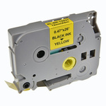 G&G KOMPATYBILNY TAŚMA DO DRUKAREK ETYKIET, DLA BROTHER, TZE-631, CZARNY DRUK/ŻÓŁTY PODKŁAD, LAMINOWANE, 8M, 12MM