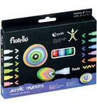 MARKER AKRYLOWY FIORELLO GR-1106 160-2262 MIX KOLORÓW OKRĄGŁA 2.0MM 12SZT