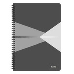 KOŁONOTATNIK A4 LEITZ OFFICE 44950085 SZARY W KRATKĘ PP 90KART