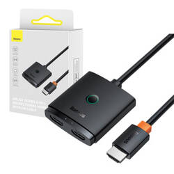 ADAPTER HDMI BASEUS 2W1 Z KABLEM 1M (CZARNY)