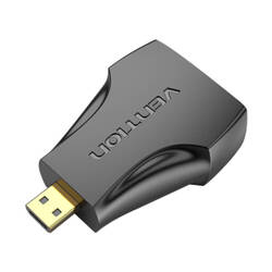 ADAPTER MICRO HDMI MĘSKI DO HDMI ŻEŃSKI VENTION AITB0 (CZARNY)