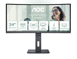 AOC MONITOR CU34P3CV 34 CALE 100HZ CURVED VA HDMI DP USB-C