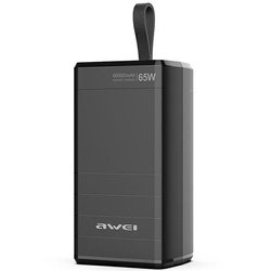 AWEI POWERBANK 60000MAH 65W P171K 2XPD + USB-A LCD