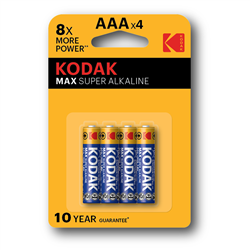 BATERIA ALKALICZNA AAA KODAK MAX ALKALINE 30952812 4SZT