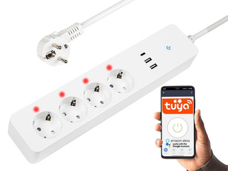 BLOW INTELIGENTNA LISTWA ZASILAJĄCA 1,5M 2XUSB+USB-C WIFI TUYA