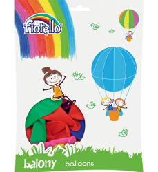 Balony 12" Fiorello 170-1681 pastelowy mix kolorów 100szt