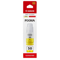 CANON ORYGINALNY INK / TUSZ GI-50 Y, YELLOW, 7700S, 9ML, 3405C001, CANON PIXMA G5050,G6050,GM2050