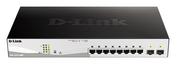 D-LINK PRZEŁĄCZNIK DGS-1210-10MP SWITCH 8GE POE 2SFP