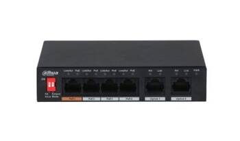 DAHUA SWITCH POE 4-PORT 2X RJ45 PFS3006-4ET-60-V2