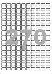 ETYKIETY SAMOPRZYLEPNE 17.8X10MM DO CZASOWEGO ETYKIETOWANIA USUWALNE L4730REV-25 BIAŁE 30ARK*270SZT