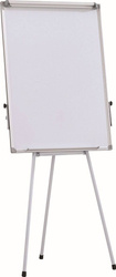 FLIPCHART NA TRÓJNOGU SUCHOŚCIERALNY MAGNETYCZNY Z WYCIĄGANYMI RAMIONAMI 70X100CM OFFICE PRODUCTS RAMA ALUMINIOWA