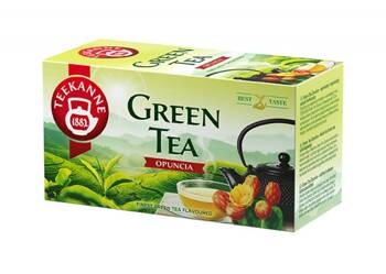 HERBATA OPUNCJA  TEEKANNE GREEN TEA 20 TOREBEK