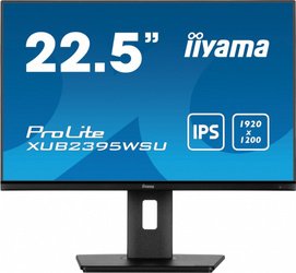 IIYAMA MONITOR 22.5 CALA XUB2395WSU-B5 IPS,PIVOT,1920X1200,DP,HDMI,VGA,16:10,2XUSB,2X2W,FREESYNC,HAS(150MM)