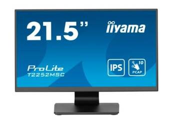 IIYAMA MONITOR 22 CALE T2252MSC-B2 10 PKT. POJ,IPS,HDMI,DP,2X1W,7H