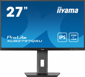 IIYAMA MONITOR 27 CALI XUB2797QSU-B1 IPS,HDMI,DP,100HZ,QHD,HAS(150MM),1MS, 2XUSB(3.2),2X2W,ADAPTIVE SYNC,FLICKERFREE