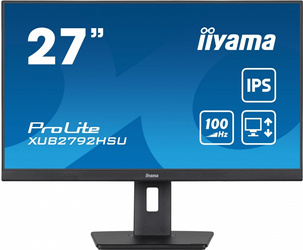 IIYAMA MONITOR PROLITE XUB2792HSU-B6 27 CALI IPS,HDMI,DP,100HZ,SLIM,4XUSB3.2,PIVOT, HAS(150MM),2X2W