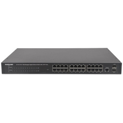 INTELLINET PRZEŁĄCZNIK INTELLINET GIGABIT 24X 10/100/1000 RJ45 POE+ 2X SFP MANAGED