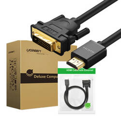 KABEL HDMI DO DVI UGREEN 11150, 1,5M (CZARNY)