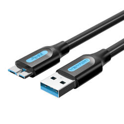 KABEL USB 3.0 A DO MICRO-B VENTION COPBC 2A 0,25M CZARNY PVC