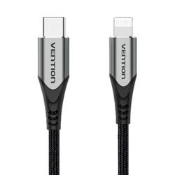 KABEL USB-C 2.0 DO LIGHTNING VENTION TACHH 2M MFI SZARY